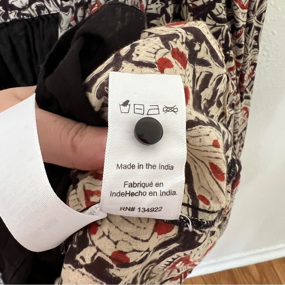 Emerson Fry Olympia Blouse Paisley Black + Clay Satin - Picture 11 of 11